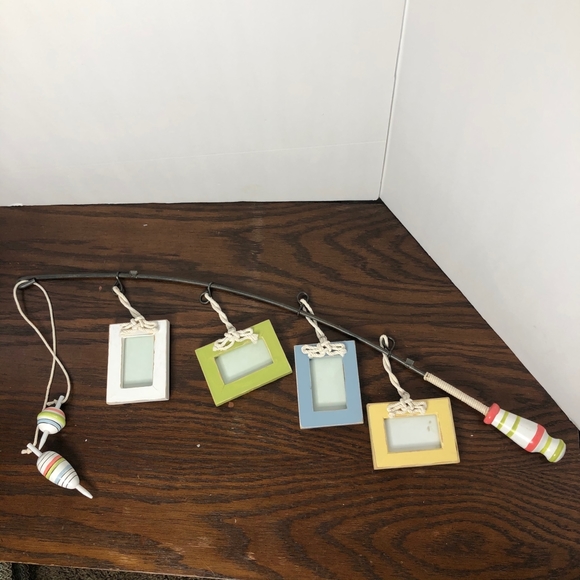 Hobby Lobby Accents Fishing Pole Picture Frame Hanging Decor